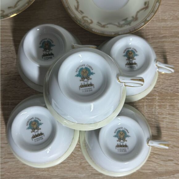 Noritake Japan Lorento Vintage Lot Of Five Tea Cups & Saucers Dinneware - Picture 5 of 12